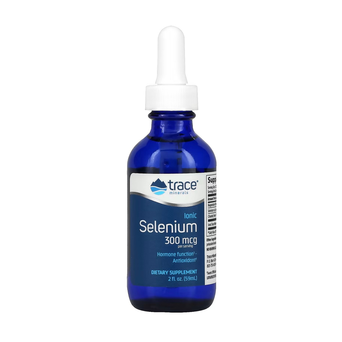 Селен іонний Trace Minerals Ionic Selenium 300 мкг, в краплях, 59 мл